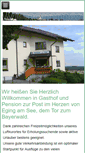 Mobile Screenshot of pension-post-eging.de